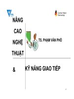 Nâng cao nghệ thuật và kĩ năng giao tiếp