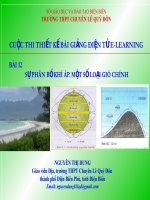 Slide Địa 10 bài 12 SỰ PHÂN BỐ KHÍ ÁP. MỘT SỐ LOẠI GIÓ CHÍNH _N.t Dung