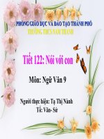 Slide văn 9 Nói với con _Thị Nành