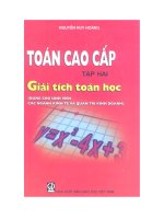 Toán cao cấp   tập 2 giải tích toán học