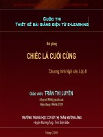 Slide văn 8 CHIẾC LÁ CUỐI CÙNG _Thị Luyến