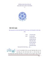 Hiện trạng  quản lý rác thải và nguy cơ ảnh hưởng đến sức khỏe cộng đồng tại thành phố Hồ Chí Minh