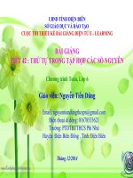 Slide tóan 6 bài thứ tự trong tập hợp các số nguyên _N.T Dũng