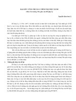 Báo cáo đạo đức công phu hay chính trị thực hành