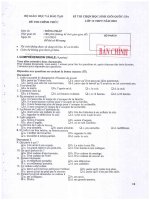 Đề thi chọn học sinh giỏi quốc gia môn tiếng pháp