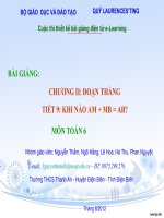 Slide tóan 6 bài khi nào AM +MB bằng AB _Thắm, Hằng, Hoa, Thu, Nguyệt