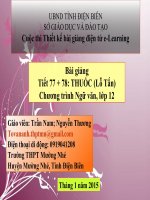 Slide văn 12 THUỐC (Lỗ Tấn) _Nam ft Thương
