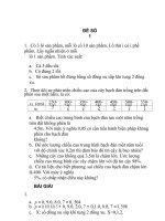 ĐỀ THI VÀ LỜI GIẢI MÔN XÁC SUẤT THỐNG KÊ. (2)