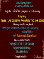 Slide tin học 9 bài làm quen với phần mềm tạo ảnh động _Hường ft Mề