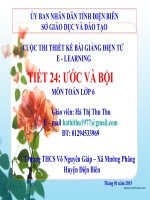 Slide tóan 6 ƯỚC VÀ BỘI _Thu Thu