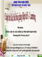 Slide tin học 10 bài 18 các công cụ trợ giúp sọan thảo _H.T.T Ngần