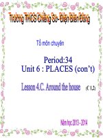 Slide tiếng anh 6 Unit 6 PLACES (con’t) Lesson 4 _THCS Chiềng Sơ