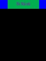 bài giảng mùa xuân nho nhỏ