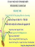 Slide Toán 6 Bài15 Phân tích một số ra thừa số nguyên tố
