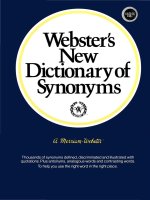 Webster''s New Dictionary of Synonyms