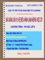 Slide tin học 6 bài 10 hệ điều hành làm những việc gì _N.V Trà