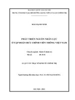 Báo cáo : Phát triển nguồn nhân lực ở Tập đoàn Bưu chính Viễn thông Việt Nam