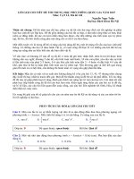 Giải chi tiết và bình luận đề thi tốt nghiệp thi đại học năm 2015