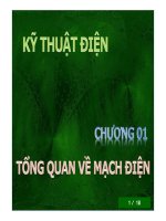 KỸ THUẬT ĐIỆN - CHƯƠNG 4 TỔNG UQNA VỀ MẠCH ĐIỆN