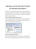Khắc phục sự cố máy tính Vấn đề với độ tin cậy Màn hình trong Windows 7