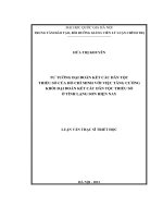 Tư tưởng đại đoàn kết các dân tộc thiểu số của Hồ Chí Minh với việc tăng cường khối đại đoàn kết các dân tộc thiểu số ở tỉnh Lạng Sơn hiện nay