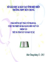 Slide văn 10 TÓM TẮT VĂN BẢN TỰ SỰ _THPT Mùn Chung