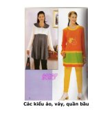 TÀI LIỆU THIẾT KẾ Các kiểu áo, váy, quần bầu