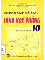 Phương pháp giải toán hình học phẳng 10 (p1)