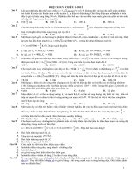 BÀI TẬP VẬT LÝ THPT - ĐIỆN XOAY CHIỀU 1-2012