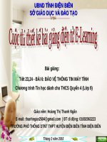 Slide tin học 9 bài 6 bảo vệ thông tin máy tính _H.T.T Ngần