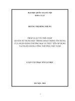 Pháp luật về thế chấp quyền sử dụng đất trong hoạt động tín dụng của Ngân hàng thương mại và thực tiễn áp dụng tại Ngân hàng Công thương Việt Nam