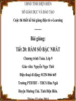 Slide tóan 9 HÀM SỐ BẬC NHẤT _Ngọc Thời