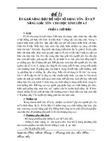 RÈN KHẢ NĂNG đặt đề một số DẠNG TOÁN   rèn kỹ NĂNG GIẢI  TOÁN  CHO học SINH lớp 4 5