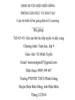 Slide tóan 9 Góc tạo bởi tia tiếp tuyến và dây cung _Minh Tuyền