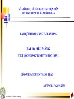 Slide tin học 11 bài 11 kiểu mảng _N.T Thảo