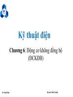 KỸ THUẬT ĐIỆN-C6 ĐỘNG CƠ KHÔNG ĐỒNG BỘ (đckđb)