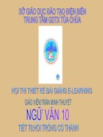 Slide văn 10 hồi trống cổ thành _minh thuyết