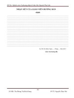 ĐỒ ÁN CHUYÊN NGÀNH CÔNG NGHỆ MAY ĐỀ TÀI: NGHIÊN CỨU VỀ PHƯƠNG PHÁP TỔ CHỨC KHO NGUYÊN PHỤ LIỆU TẠI DOANH NGHIỆP MAY