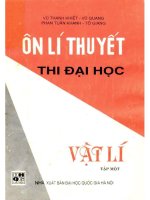 Ôn lý thuyết thi đại học vật lý   tập 1