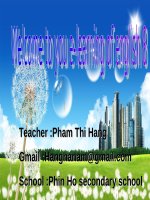 Slide tiếng anh 8 Unit 4 Our past _Thị Hằng