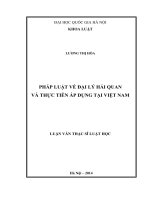 Pháp luật về đại lý hải quan và thực tiễn áp dụng tại Việt Nam