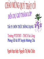 Slide toán 7 ĐƠN THỨC ĐỒNG DẠNG _Mai Chiên