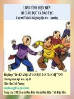 Slide văn 10 KHÁI QUÁT VĂN HỌC DÂN GIAN VIỆT NAM _Mai Phương