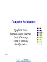 Computer Architecture Language of the Computer