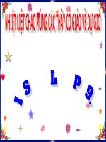 Bài giảng đường thẳng song song đường thẳng cắt nhau môn đại số 9