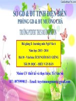 Slide văn 6 ếch ngồi đáy giếng _THCS Mường Mươn