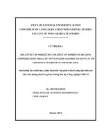 THE EFFECT OF PREDICTION STRATEGY ON IMPROVING READING COMPREHENSION SKILLS OF NON-ENGLISH MAJORED STUDENTS AT HO CHI MINH UNIVERSITY OF INDUSTRY (HUI