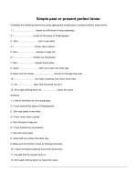 Simple past or present perfect tense