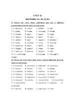 BÀI TẬP VÀ ĐÁP ÁN MÔN ANH LỚP 10 UNIT 16