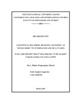 CONCEPTUAL METAPHOR DENOTING “ECONOMY” AS “HUMAN BODY” IN NYTIMES.COM AND FICA.VN (2013)